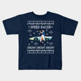 Speed Racer Go Snow Christmas Kids T-Shirt